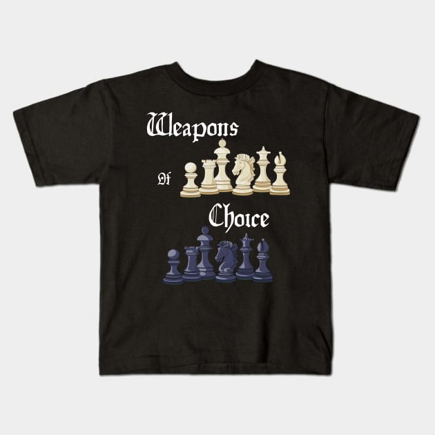 Weapons of Choice Kids T-Shirt by Mystik Media LLC